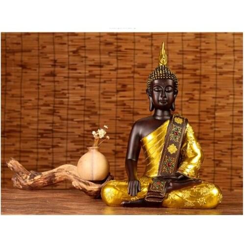 42CM LARGE GOOD Buddha figure Southeast Asia Decorative Sitting Buddha HOME Store Temple ROOM efficacious protection FENG SHUI