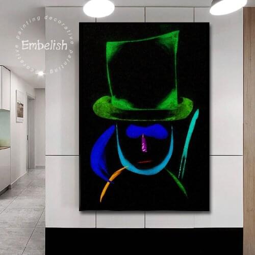 Embelish Improvisation With A Human Abstract Artworks For Living Room Modern Home Decor HD Canvas Painting Wall Art Posters
