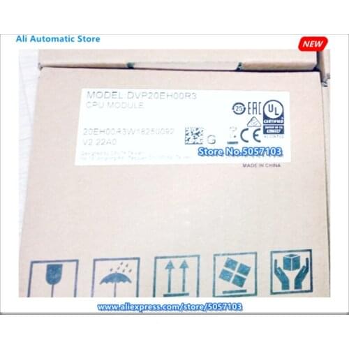 DVP20EH00R3 20-Point Host 12DI 8DO (Relay 250VAC 24VDC 2A) 2-Way 200K Input New PLC