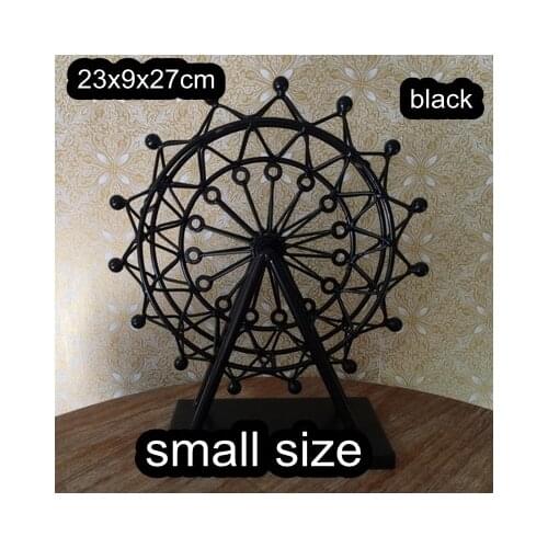 European Style Vintage Iron Art Ferris Wheel Household Decoration Love Sky-scraping Wheel Showcase Display Model Home Accessorie