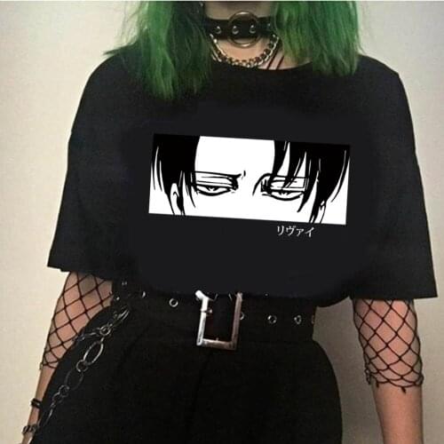Attack on Titan Women Fashion T-shirts Short Sleeve Tops Female Streetwear T-shirt Casual Tshirt