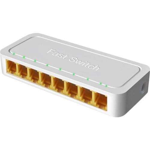 8-Port 100M Switch 10/100 Mbps Desktop PC Mini Fast Ethernet LAN RJ45 Network Switch Hub
