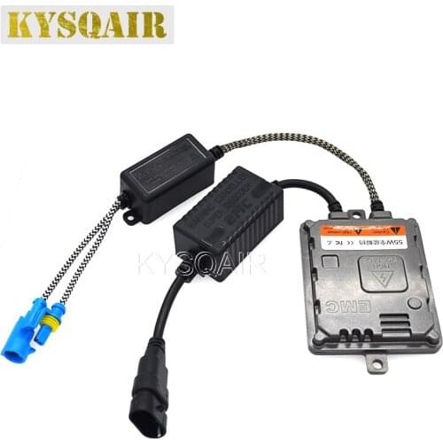 KYSQAIR 2PCS Super Canbus 55W Xenon HID Ballast Car Light Digital EMC No Error AC Ballast Reactor For 55W H1 H7 H11 Xenon Kit