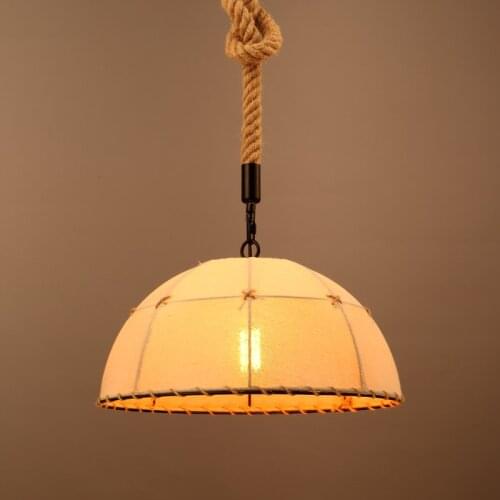 Store cloth Pendant Light Retro industry American country retro hemp lamp personality industrial wind Cafe Restaurant GY58