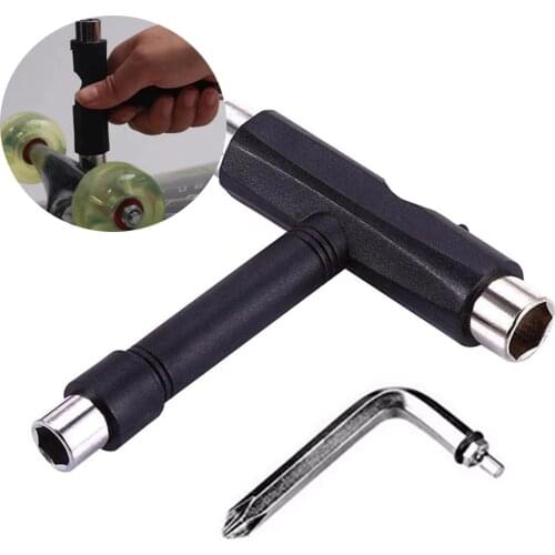 Multifunctional Skateboard Longboard Wrench Scooter Nuts Adjusting Tool Skate T-shape Adjustment Equipment Scooter Accessories