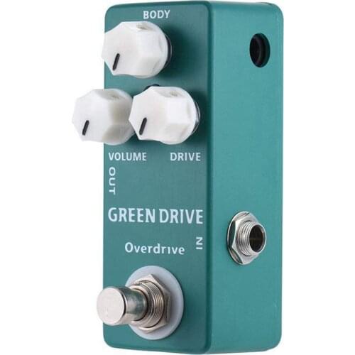 Mosky Mini Blues/Rock Green Drive Overdrive Guitar Effect Pedal Classic Single Guitar Pedal True Bypass Guitar Parts Overdrive