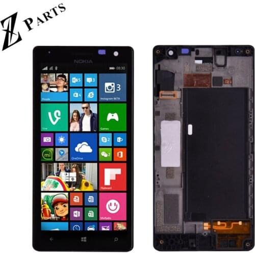 Original For Nokia Lumia 730 LCD Display with Touch Screen Digitizer Assembly with frame Free Shipping
