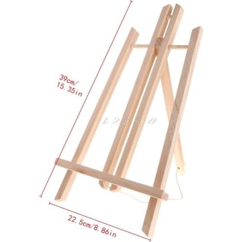 Wood Easel Advertisement Exhibition Display Shelf Holder Studio Painting Stand