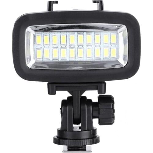 40m Underwater Waterproof Diving Fill Light 20LED Photographic Lighting for Gopro Hero 9 8 7 6 5 for DJI OSMO Action Cameras