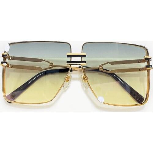 2021 New Fashion Square Wrap Sunglasses For Women Men Luxury Brand Design Allloy Acrylic Frame Eyewear Gafas De Sol Mujer