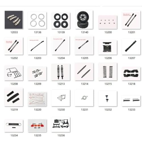 YIKONG YK4103 PRO YK4103PRO 1/10 RC Car Spare Parts Shock shaft magnetic buckle NET shell EVA etc