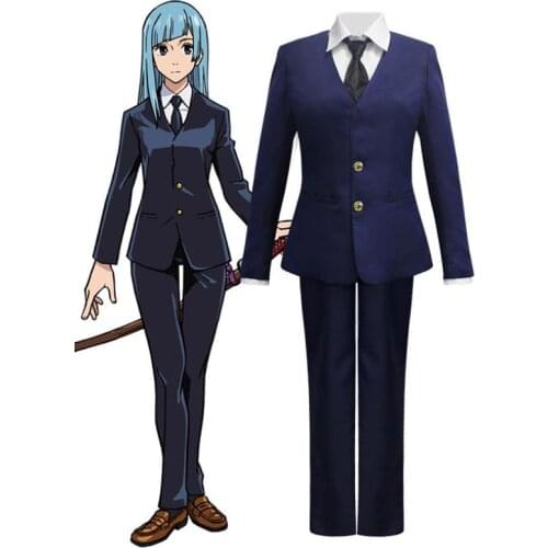 Japanese Hot Anime Jujutsu Kaisen Cosplay Cos Role Suit Halloween Party Uniform School Play Costume Outfits