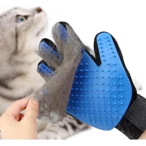 1PCS Glove Animal Cleaning Grooming Pet Brush Dog Cat Massage Hair Self Rubber Cleaning Hair Brush Mascotas Dogs Brushes Pulgas