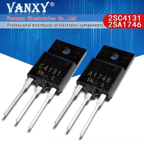 2pairs 2SC4131 TO-3PF 2SA1746 (2pcs C4131 + 2pcs A1746 )