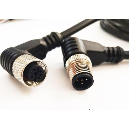 8M Wire Waterproof 4pin 5pin 8 Pin M12 Sensor Cable Connector Wiring Straight/Right Angle Aviation Male Plug Female Sockets
