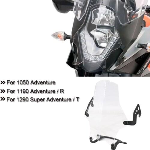 Motorcycle CNC Acrylic Clear Headlight Protection Guard Cover For 1050 Adventure ADV 1190 Adventure/R 1290 Super Adventure/T