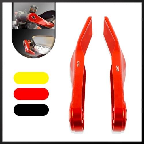 CNC Aluminum Handlebar Handguards Hand Guard Protector For Ducati Hypermotard 796 950 1100Hyperstrada 821 939