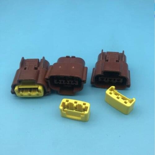 Free shipping 3 Pin Brown Sensor Automotive Connectors of TPS with Wiring Harness,for Renault Nssan 6098-0142