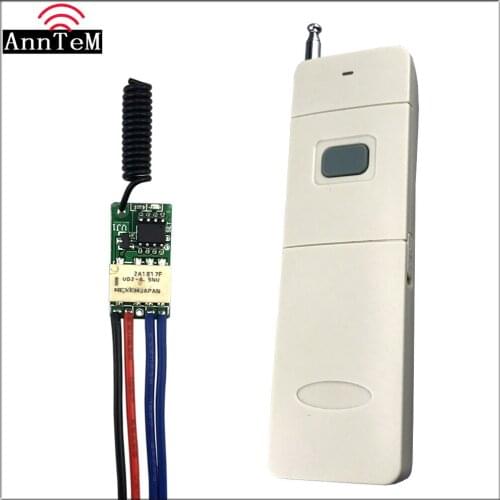Wireless RF remote control switch 3.7v 5v 9v 12v 433 MHz Mini small Micro relay circuit Line Transfer Momentary switch Module
