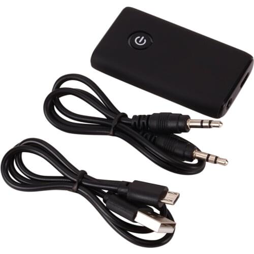 Bluetooth 5.0 Transmitter and Receiver 2-in-1 Wireless Audio Aux 3.5mm Adapter Stereo Music Wireless Adapter For Speaker TV Car