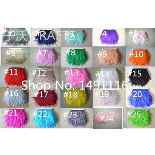 10 meters long quality ostrich hair trim cloth sideband / strap skirt / dress / suit / jewelry