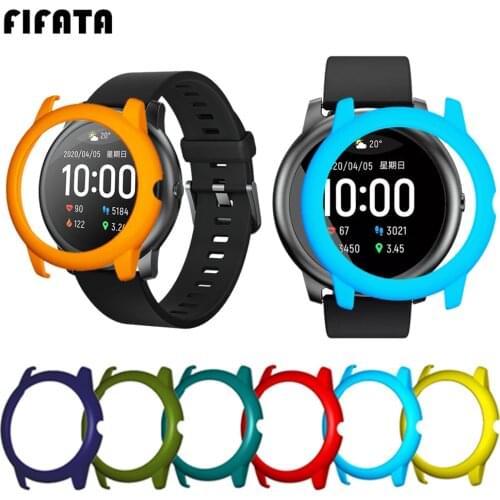 FIFATA PC Bumper Case For Xiaomi Haylou Solar LS05 Watch Protector Frame Plastic Cover For Haylou Solar Cases Protective Sleeve