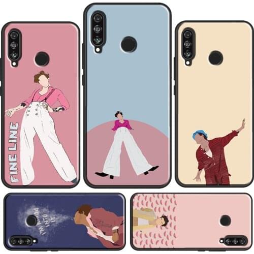Fine Line Art Case For Huawei P20 Lite P40 P30 Pro P Smart Y7 2019 Nova 5T Mate 10 20 Lite Honor 8X 9X