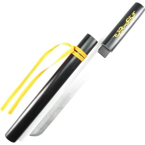 Wooden Short Knife Sword Mini 55cm Weapon Cosplay Anime Katana Samurai Knife Ninja Performance Props Toys For Kids Teens Gift