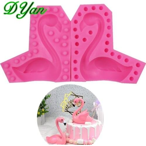 DIY Flamingo Fondant Cake Mould Chocolate Mould 3D Flamingo Cake Baking Decorating Tool A1713