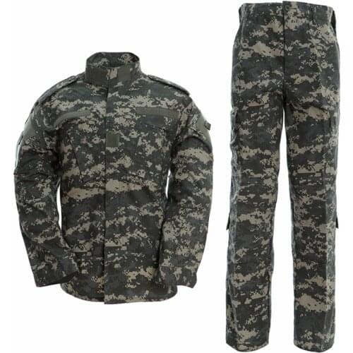 Men SetsTactical Clothing CS Adult Military Training Outdoor Camouflage Suit ACU Tactical Camouflage Suit 2 Piece Sets