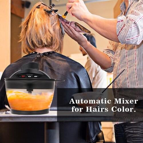 Electric Hair Coloring Bowl Color Mix Bowl Electric Hair Cream Mixer Hair Dyeing Kit Hairdressing Styling Salon DIY Tool