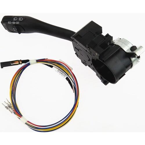 SCJYRXS Cable & Cruise Control Turn Signal Switch For VW Passat B5 Golf MK4 Fit Audi A3 S3 A6 TT Seat Leon 8L0953513J 1J1970011F