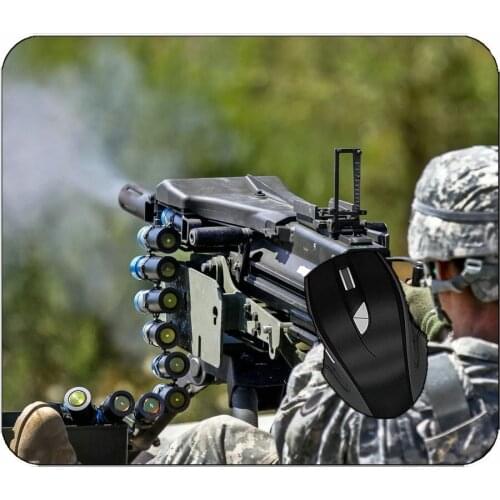 Mouse Pad Weapon Machine Gun Soldier Mouse Pad For Home Office Working