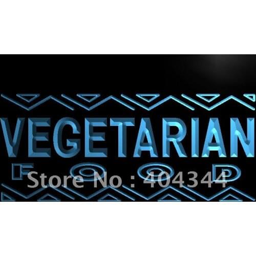 LB092- Vegetarian Food Enseigne Lumineuse Light Sign home decor crafts