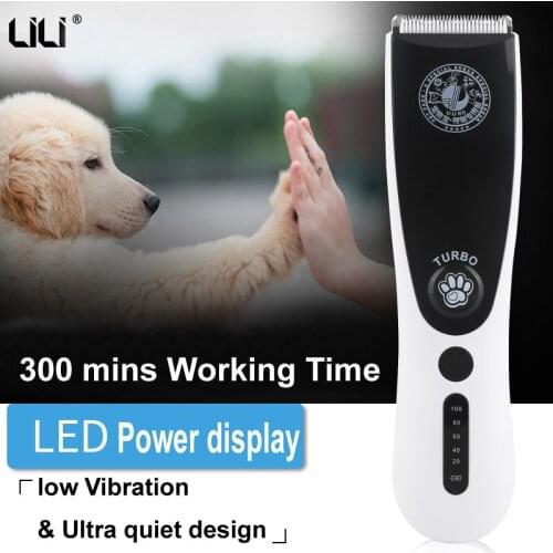 USB Charging Pet Dog Hair Trimmer Electric Dog Pet Hair Shaver Trimmer Scissors Animals Grooming Clippers 110-240V AC