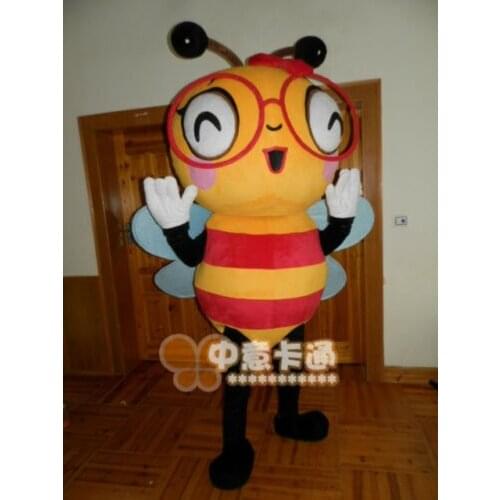 Bee Mascot Costume Parade Masquerade Animal Cartoon Adult Cosplay Fancy Dress us Birthday Cartoon Character Mascot Costume Gift