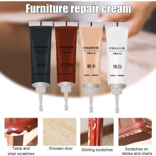 Wood Door Floor Furniture Repair Cream Paint Wood Pothole Scratch Repair Material Furniture Refinishing @LS