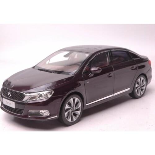 1:18 Diecast Model for Peugeot Citroen DS 5LS Purple Alloy Toy Car Miniature Collection Gifts