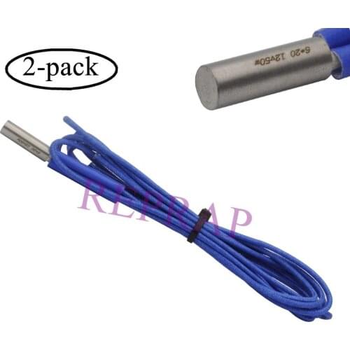 12V 24V 50W Heating Tube Cartridge Heater 6x20mm For Hotend Ender 3 CR-10s Pro V6 Titan Aero MK10 Extruder