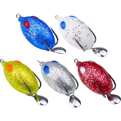 OBSESSION Mouse Lure 5cm 11g Fishing Lures Treble Hooks Top water Ray Frog Artificial Crank Strong Artificial Soft Bait