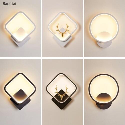 Nordic Bedroom Wall Lamp Bedside Sconce For Home Living Room Background Wall Decoration Simplicity Aisle Corridor Antlers Light