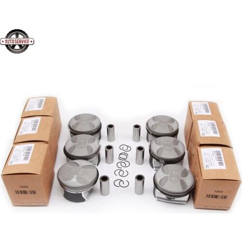 New 06E 198 151 C Auto Cylinder Piston Ring Kit Car Assembly For Audi A6 Avant 2.4L Pin 19MM Piston Diameter 81MM 06E198151P