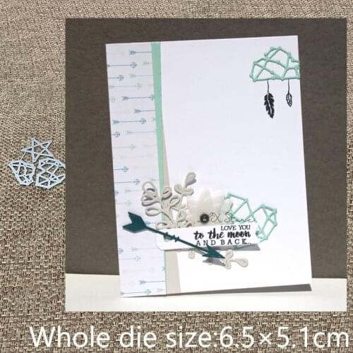 New Design Craft Metal stencil mold Cutting Dies 3pcs star diamond cloud scrapbook die cuts Album Paper Card Craft Embossing