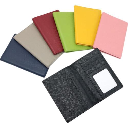 Monogrammed Letters Genuine Leather Passport Holder Unisex Passport Cover Travel Leather Passport Wallet Travel Accessorries