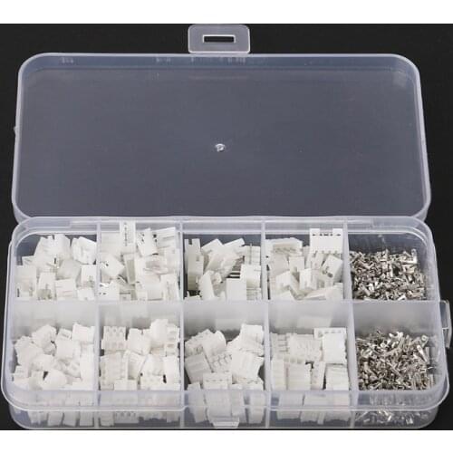 OOTDTY 90sets PH 2.0mm 2 3 4 pin Connector plug Male, Female, Crimps DIP in a Box