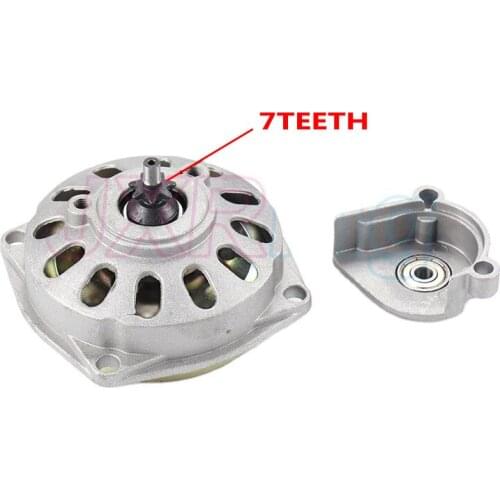 Free shipping Sliver 7 teeth Clutch Drum Gear Box For 47cc 49cc Mini Pocket Bike ATV Quad Baja Drif Racing Go Kart Cart