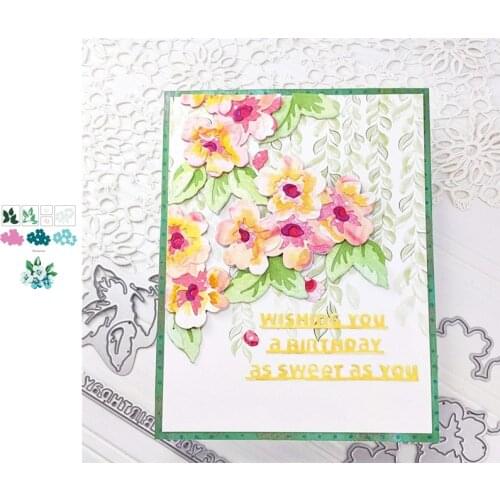 Letter Follows Cutting Dies Scrapbook Dariy Decoration Stencil Embossing Template DIY Greeting Card Handmade