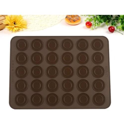 Silicone Macaron Macaroon Pastry Oven Baking Mould Sheet Mat 30-Cavity DIY Mold Baking Mat Useful tools