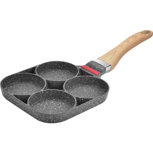 4 Hole Fried Egg Burger Pan Fried Egg Pan Pancake Frying Pan Egg Cooker Gas Stove TN88