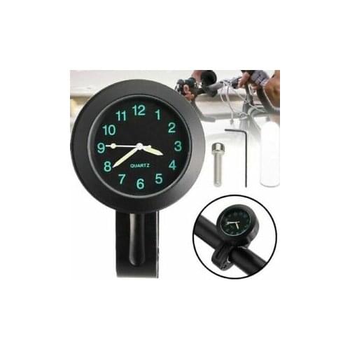 Universal Waterproof Bike Watch Glow In Dark Clock Motorcycle Alluminum Alloy Dial Mini For Mounting Bicycle Handlebar Dropship